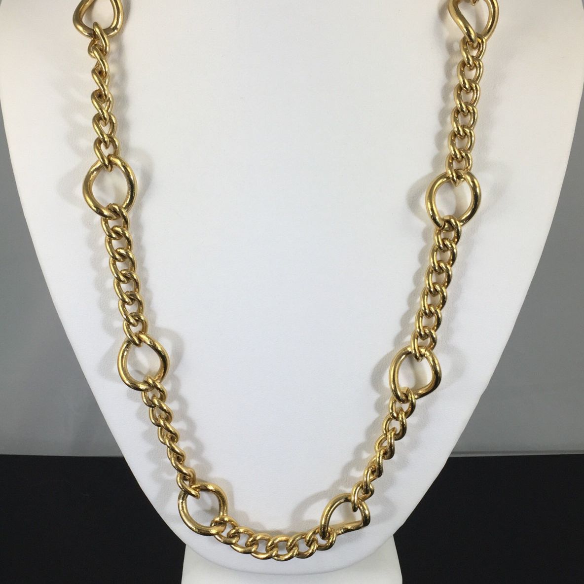 Givenchy Gold Chain Necklace - Vintage 80s Givenchy, Couture