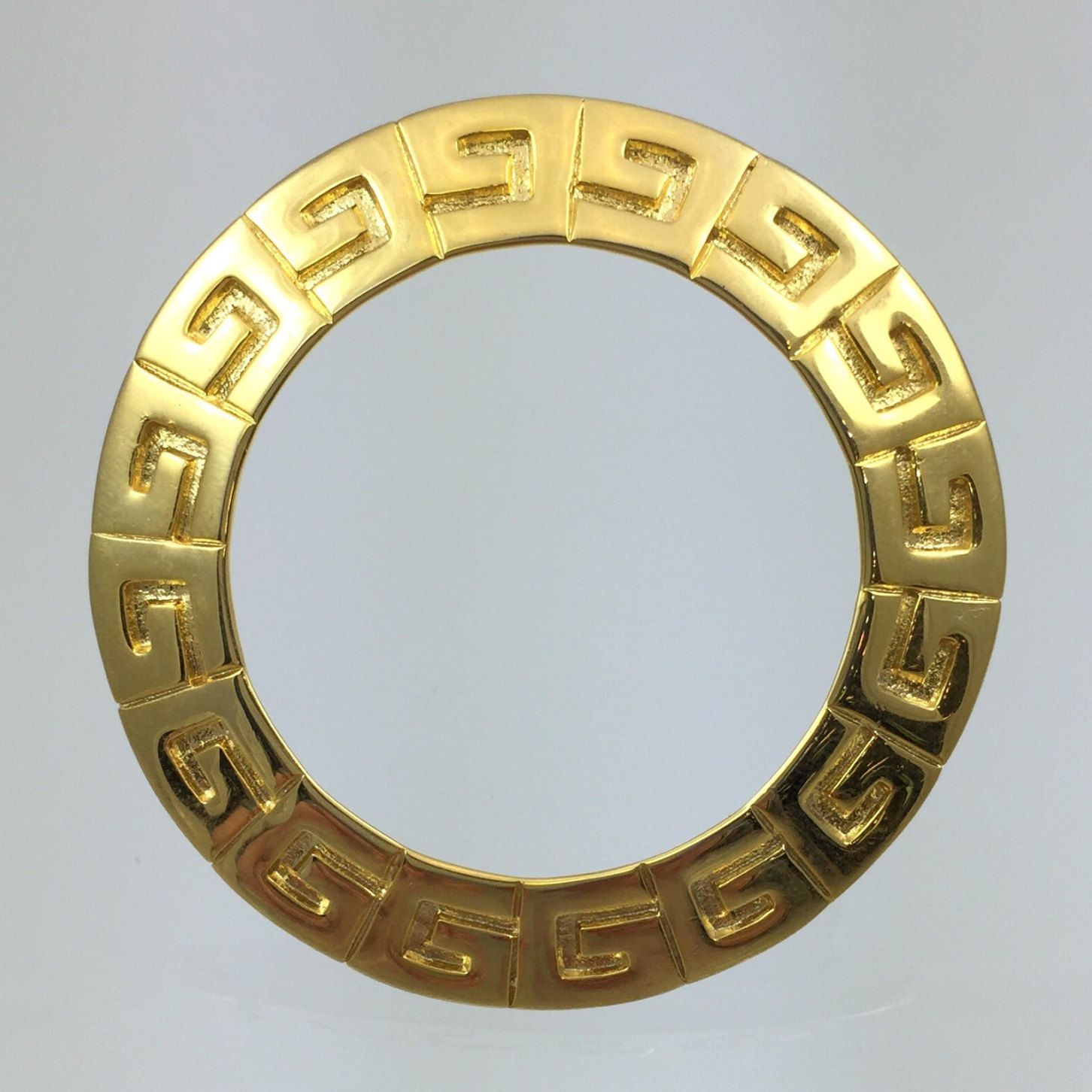 Vintage Givenchy Circle Brooch - Signed Givenchy Cartouche